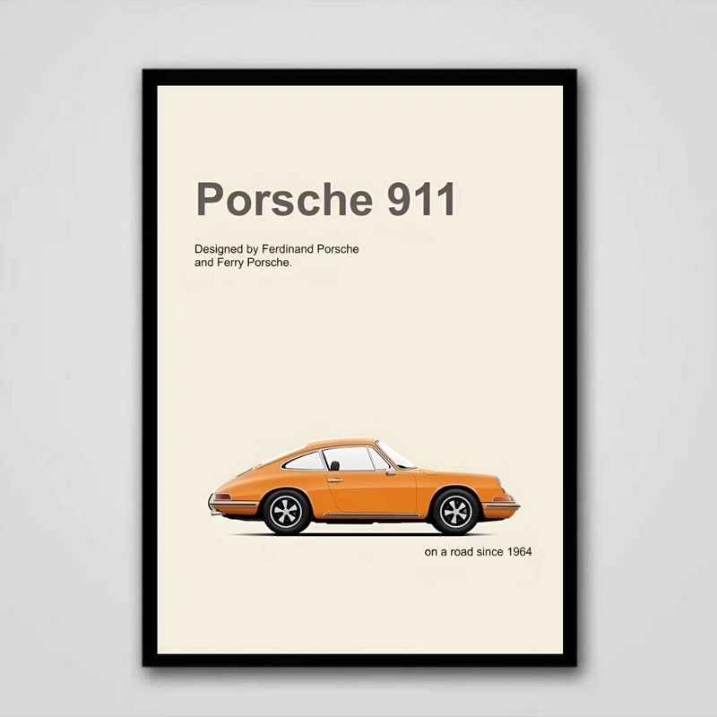 تابلو طرح porsche