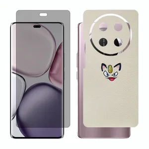 Glass Together model privacy screen protector suitable for Honor X9c mobile phone with back cover sticker