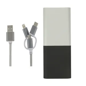 شارژر همراه مدل WJRK06 ظرفیت 12000 میلی آمپر ساعت به همراه کابل تبدیل لایتنینگ/MicroUSB / USB / USB-C