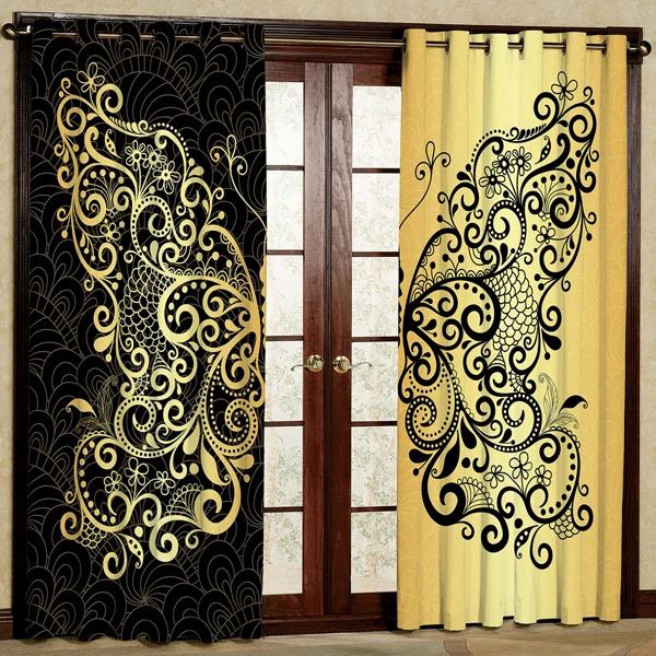 پرده پانچی کد 5684 سایز 280x140 سانتی متر