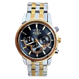 ساعت مچی عقربه‌ای مردانه الگانس مدل  سه موتور فعال کرنوگراف کد 1002