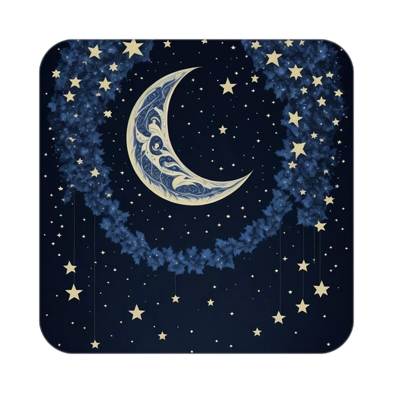 زیر لیوانی کاکتی طرح ماه و ستاره مدل mp52703