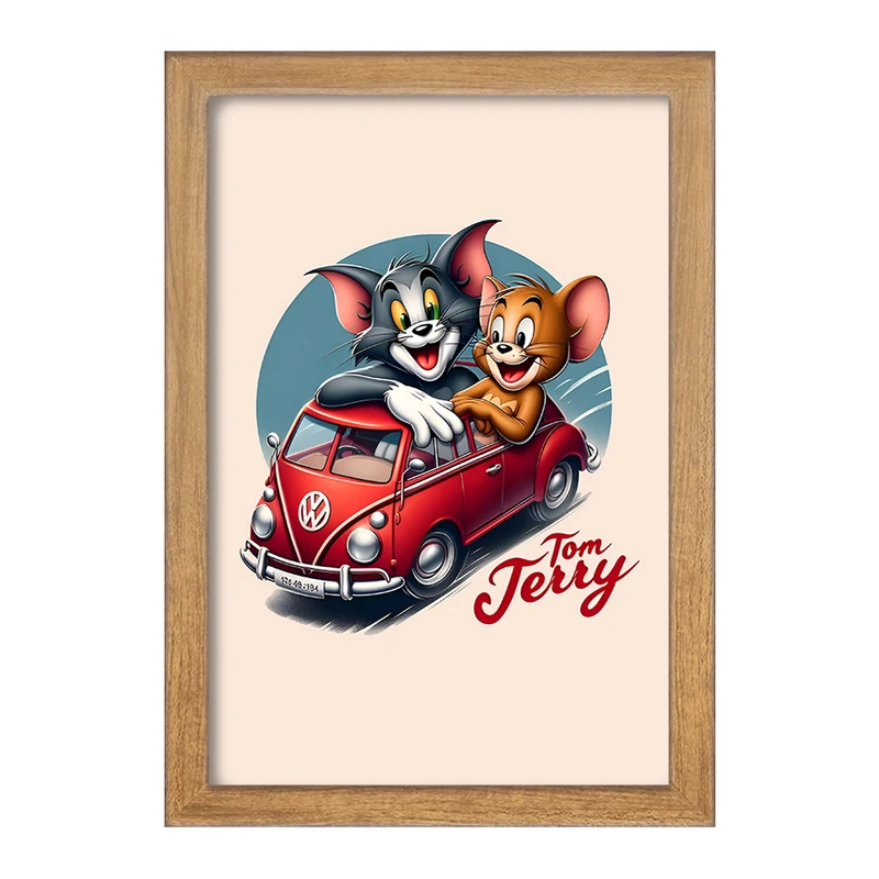 تابلو خندالو مدل تام و جری (Tom and Jerry) کد F7098