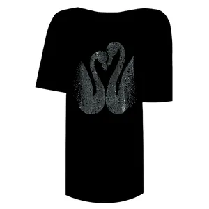 تی شرت آستین کوتاه زنانه مدل فانریپ نگینی دوقو DKCOP 267