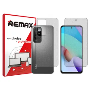 Remax brand shockproof Matte screen protector glass for Xiaomi Redmi 10 along with the back protector