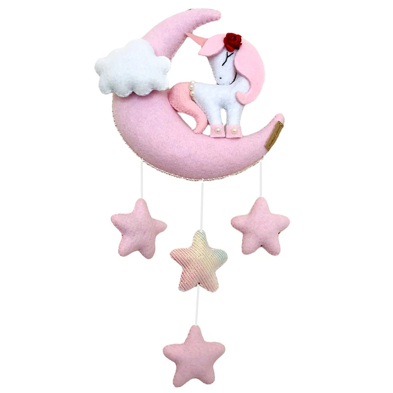 دیوار کوب اتاق کودک مدل ماه و اسب تک شاخ