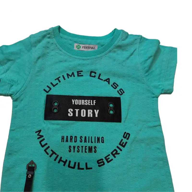 تی شرت آستین کوتاه نوزادی مدل ASH720 STORY