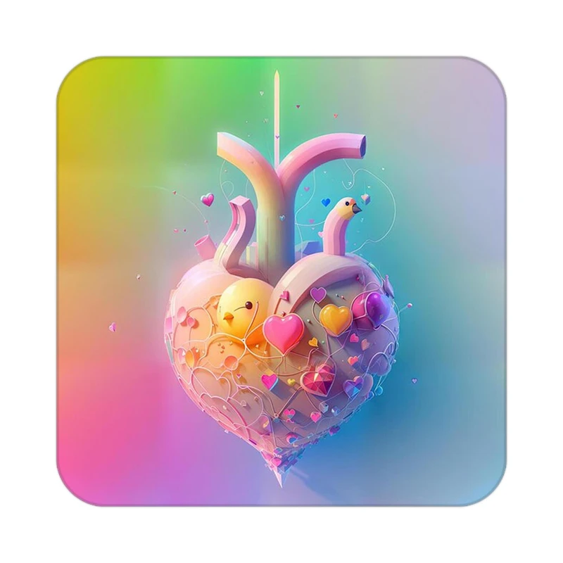 زیر لیوانی کاکتی مدل عاشقانه کد mp11923