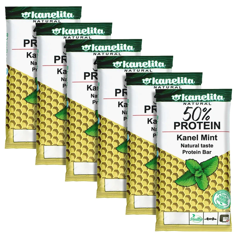 پروتئین بار گیاهی کنل نعنا کنلیتا - 45 گرم بسته 6 عددی