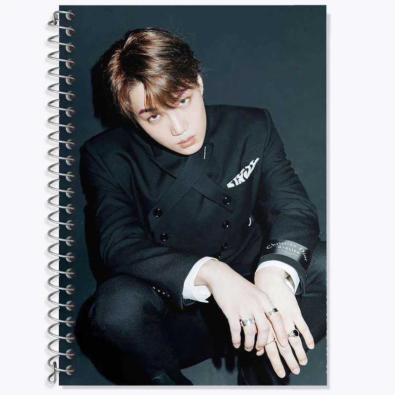 دفتر زبان 50 برگ خندالو مدل دو خط طرح کای گروه اکسو EXO کد 16845