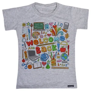 تی شرت آستین کوتاه پسرانه 27 مدل School Supplies کد MH806