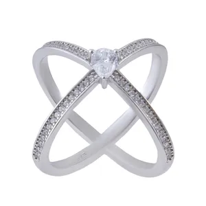    انگشتر نقره زنانه بازرگانی میلادی کد AWR-253