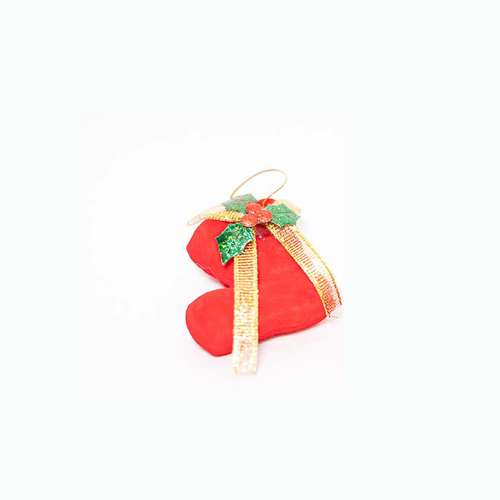آویز تزیینی مدل کریسمس چکمه fd550 مجموعه 2 عددی