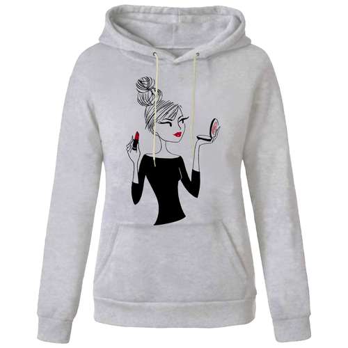 هودی زنانه طرح زن کد M153