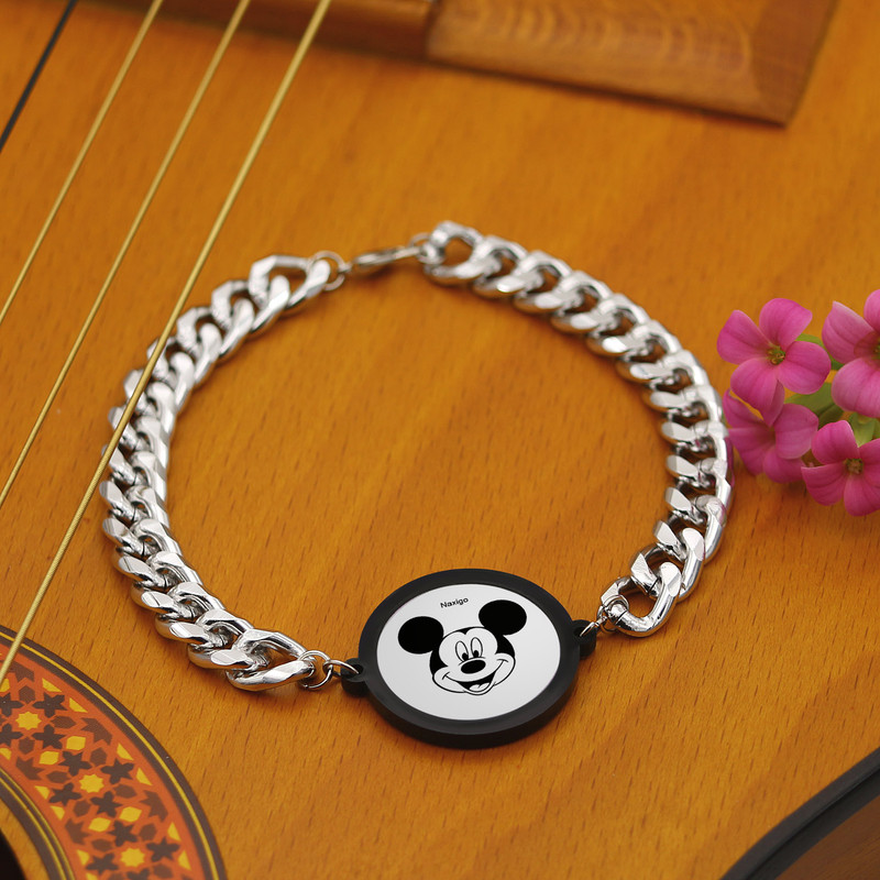 دستبند ناکسیگو مدل میکی موس کد BZ7751 دستبند ناکسیگو مدل میکی موس کد BZ7751