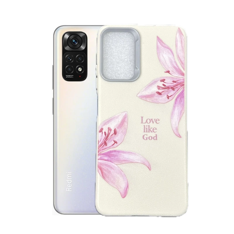 کاور طرح گل سوسن مناسب برای گوشی موبایل شیائومی Redmi Note 11 4g