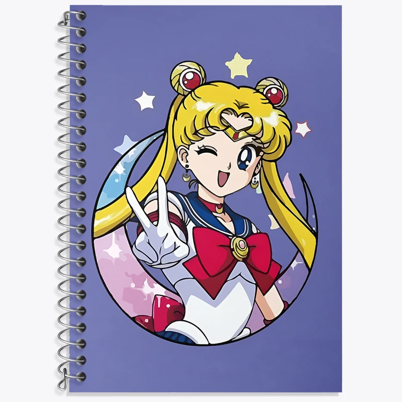 دفتر لغت 50 برگ خندالو طرح انیمه سیلور مون (Sailor Moon) کد N4996