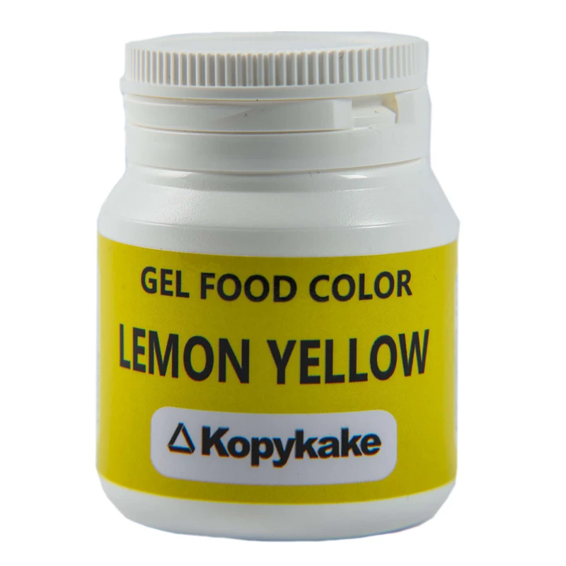رنگ خوراکی ژله ای زرد لیمویی کپی کیک - 100 گرم