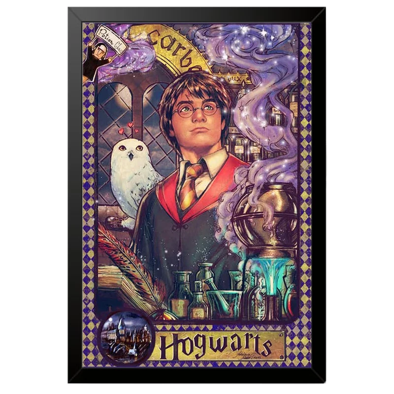تابلو بکلیت طرح هری پاتر Harry Potter مدل B-po2061 فریم مشکی
