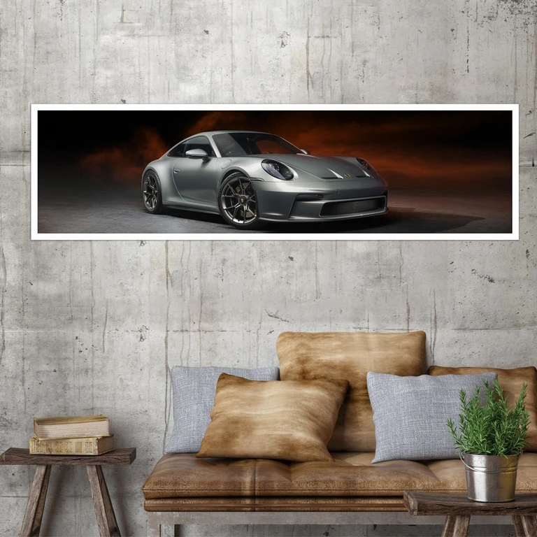 تابلو بکلیت طرح اتومبیل ماشین پورشه مدل کشیده W-7911