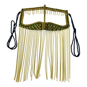 برقع دست دوز زنانه مدل زنجیر دار نگیندار