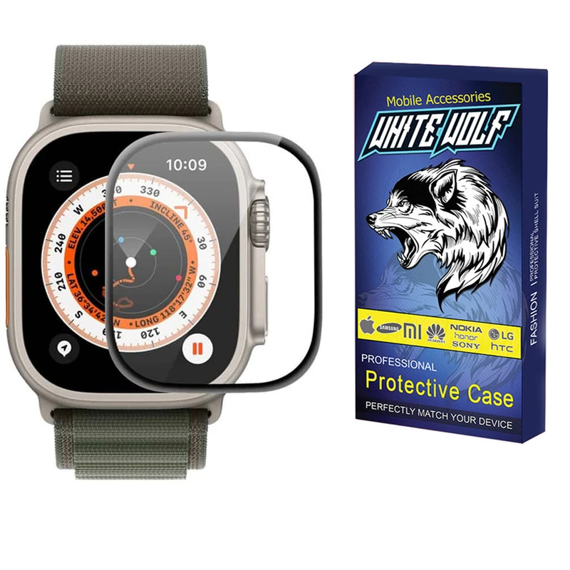 محافظ صفحه نمایش وایت ولف مدل W-PWM مناسب برای اپل واچ watch Ultra 49 