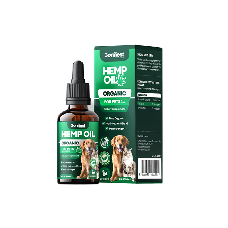 روغن مکمل سگ و گربه بونست مدل شاهدانه حجم 60 میلی لیتر