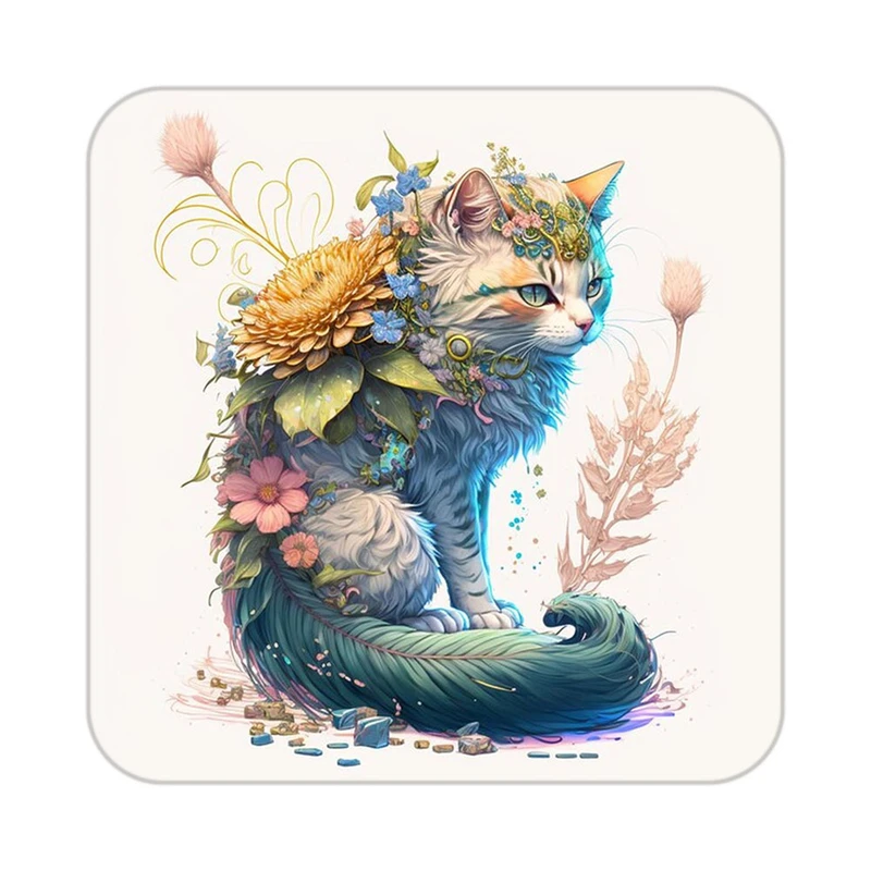 زیر لیوانی کاکتی طرح حیوانات رنگی مدل mp27031