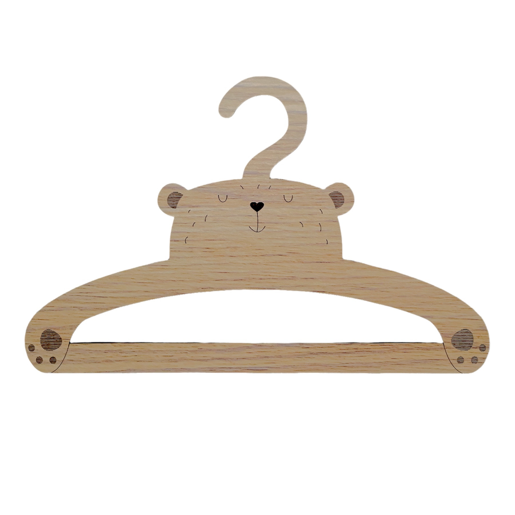 آویز لباس کودک مدل خرس بسته پنج عددی