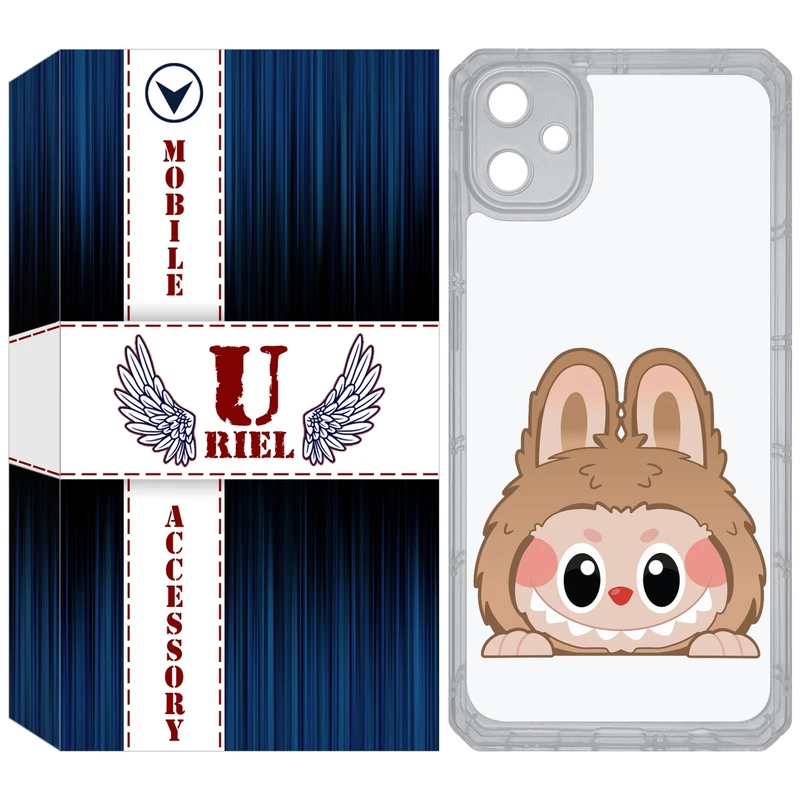 کاور یوریل قاب مدل Clear کد 143 طرح لبوبو Labubu مناسب برای گوشی موبایل سامسونگ Galaxy A05