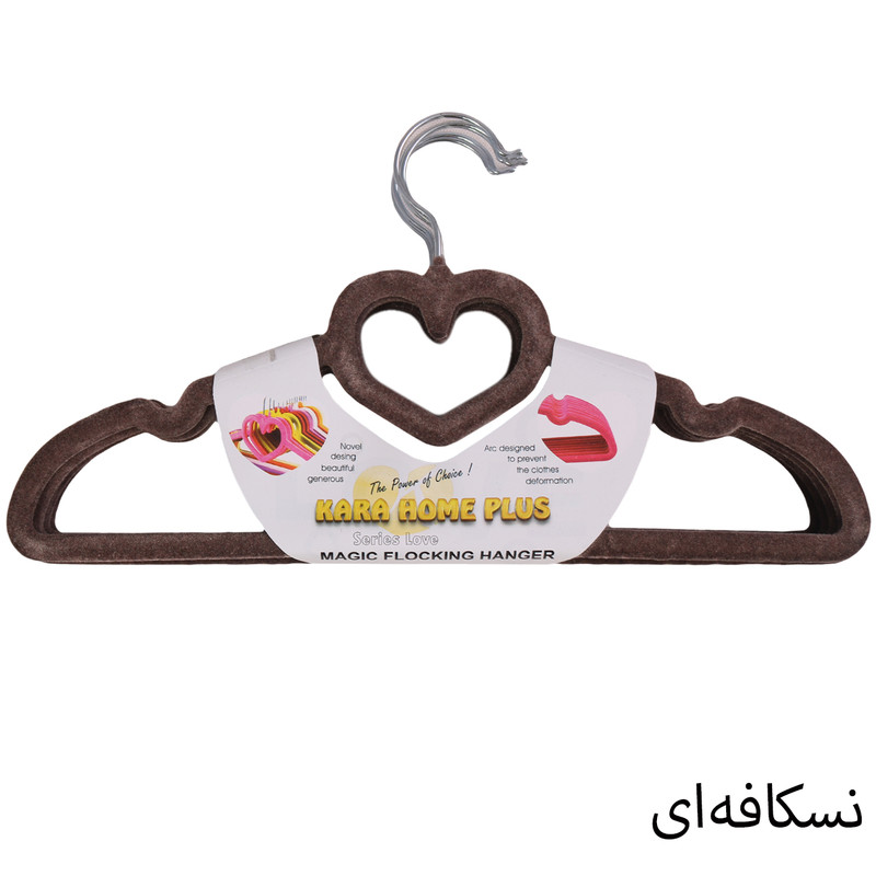 چوب لباسی مدل کارا کد 106103 بسته 5 عددی