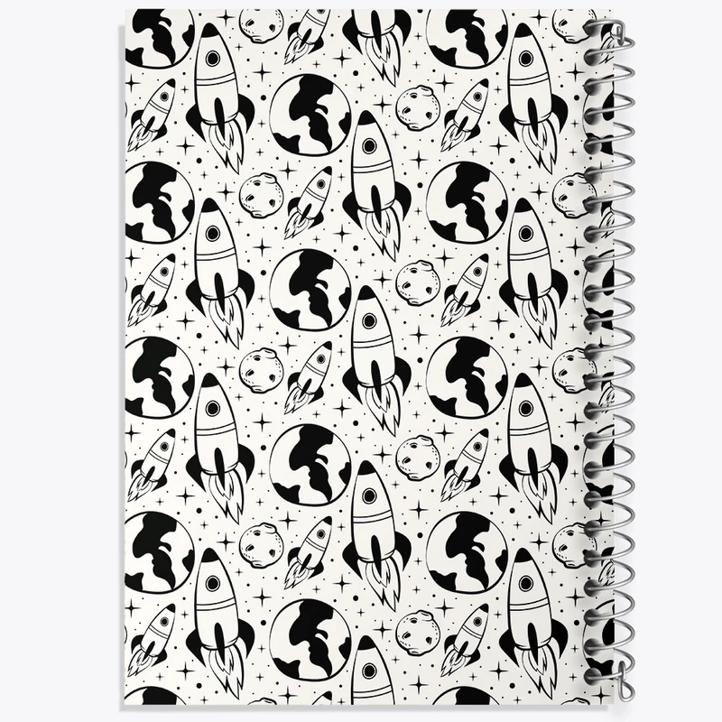 دفتر نت موسیقی 50 برگ خندالو مدل فضایی کد N437