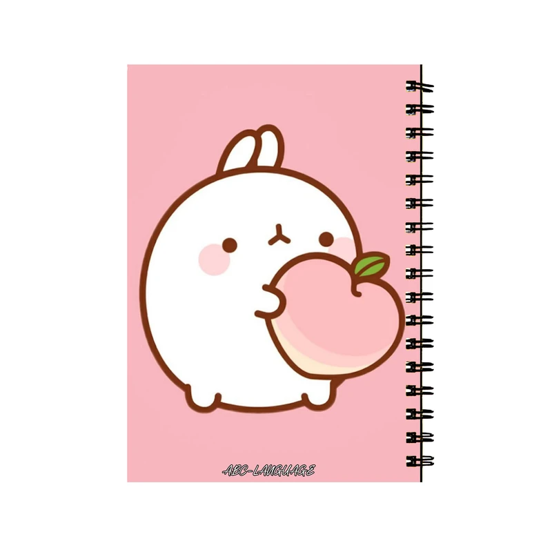 دفتر زبان 50 برگ طرح کارتون فانتزی کد 387