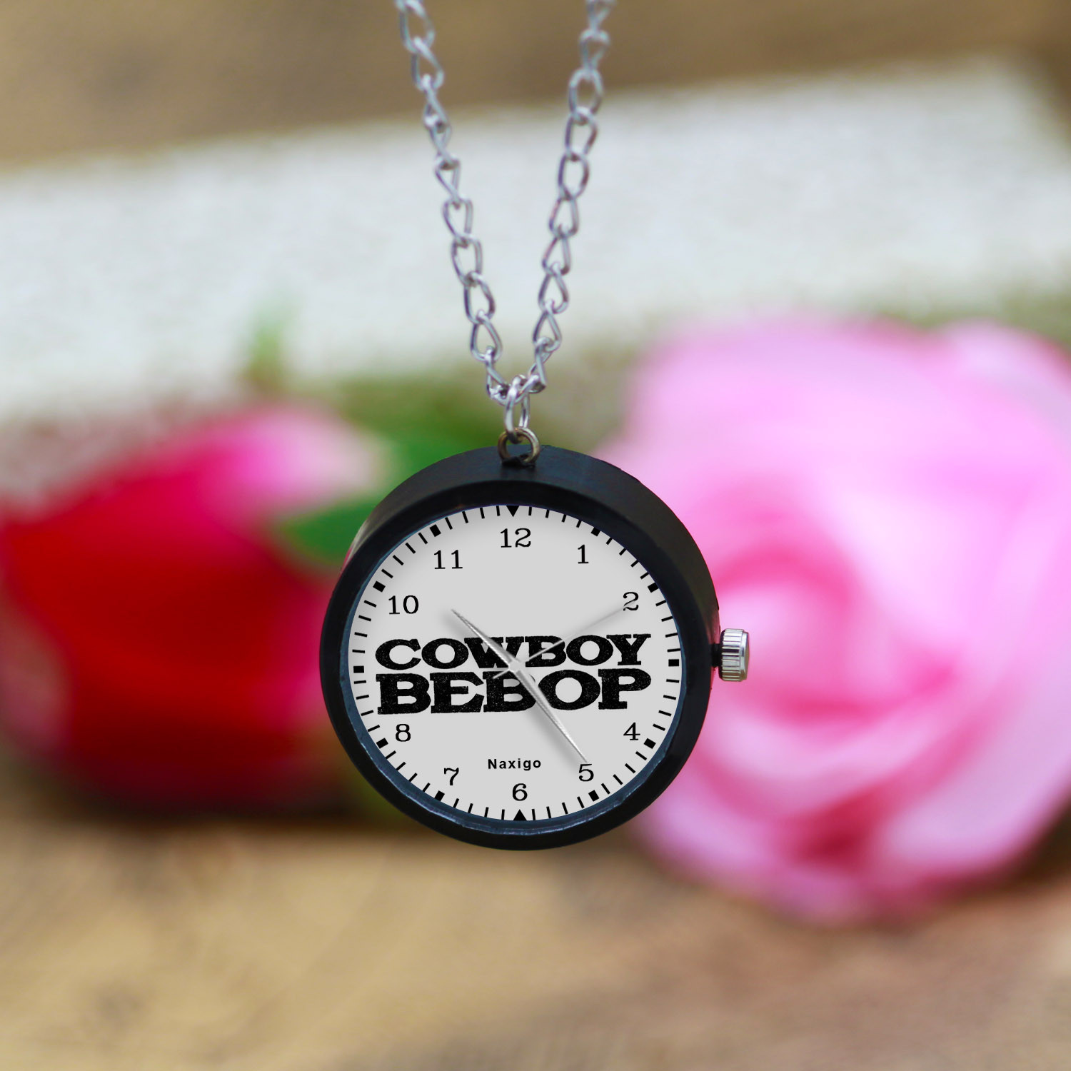 ساعت گردنبندی عقربه ای ناکسیگو مدل Cowboy Bebop کد NF13502