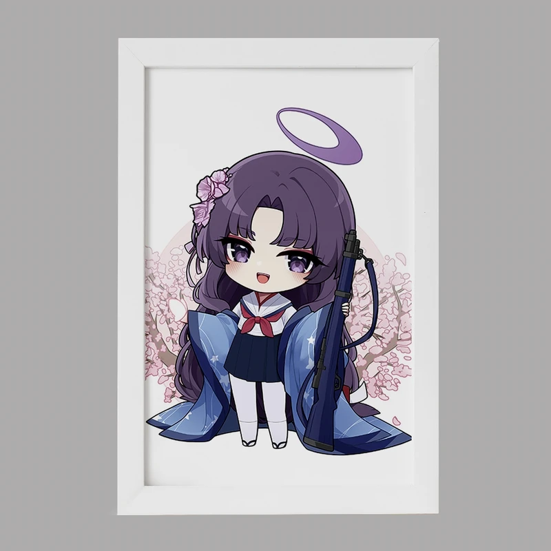 تابلو خندالو مدل بازی آرشیو آبی (Blue Archive) کد 34301