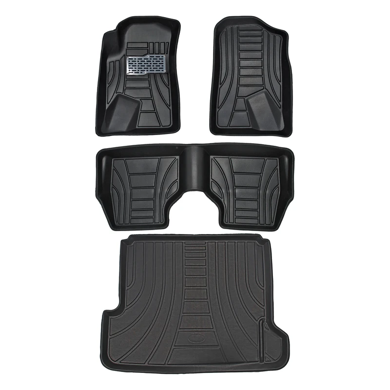 کفپوش سه بعدی خودرو پانیذ مدل MHLB مناسب برای پژو پارس به همراه کفپوش صندوق