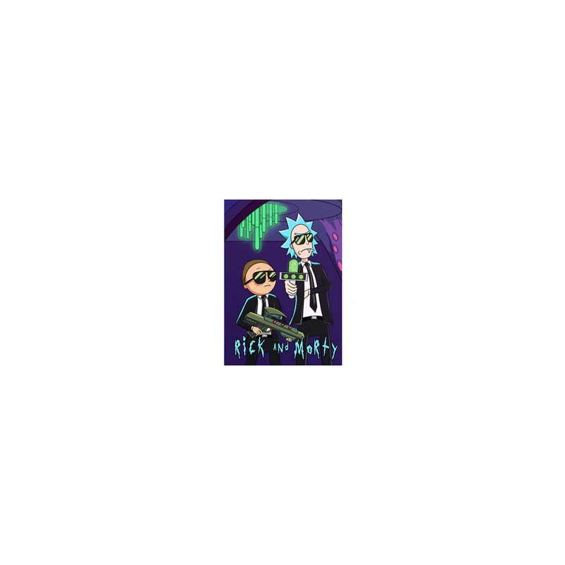 استیکر لپ تاپ لولو طرح RICK AND MORTY کد 653