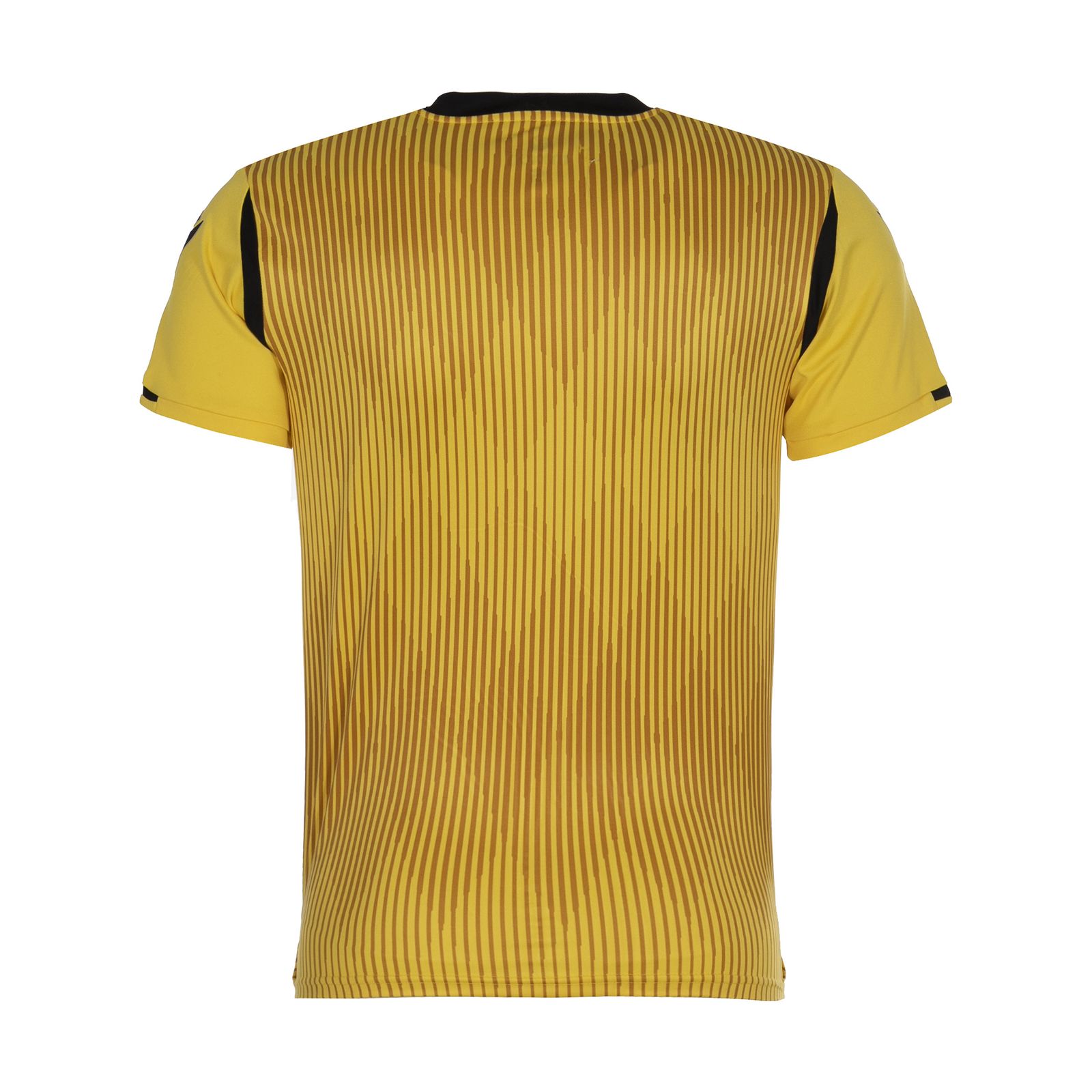  ست تی شرت و شلوارک ورزشی مردانه مکرون مدل فارست رنگ زرد -  - 5