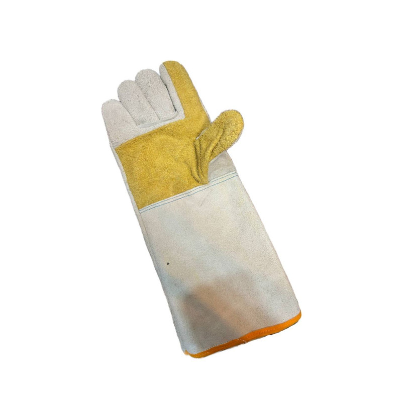 دستکش ایمنی مدل چرمی ساق بلند