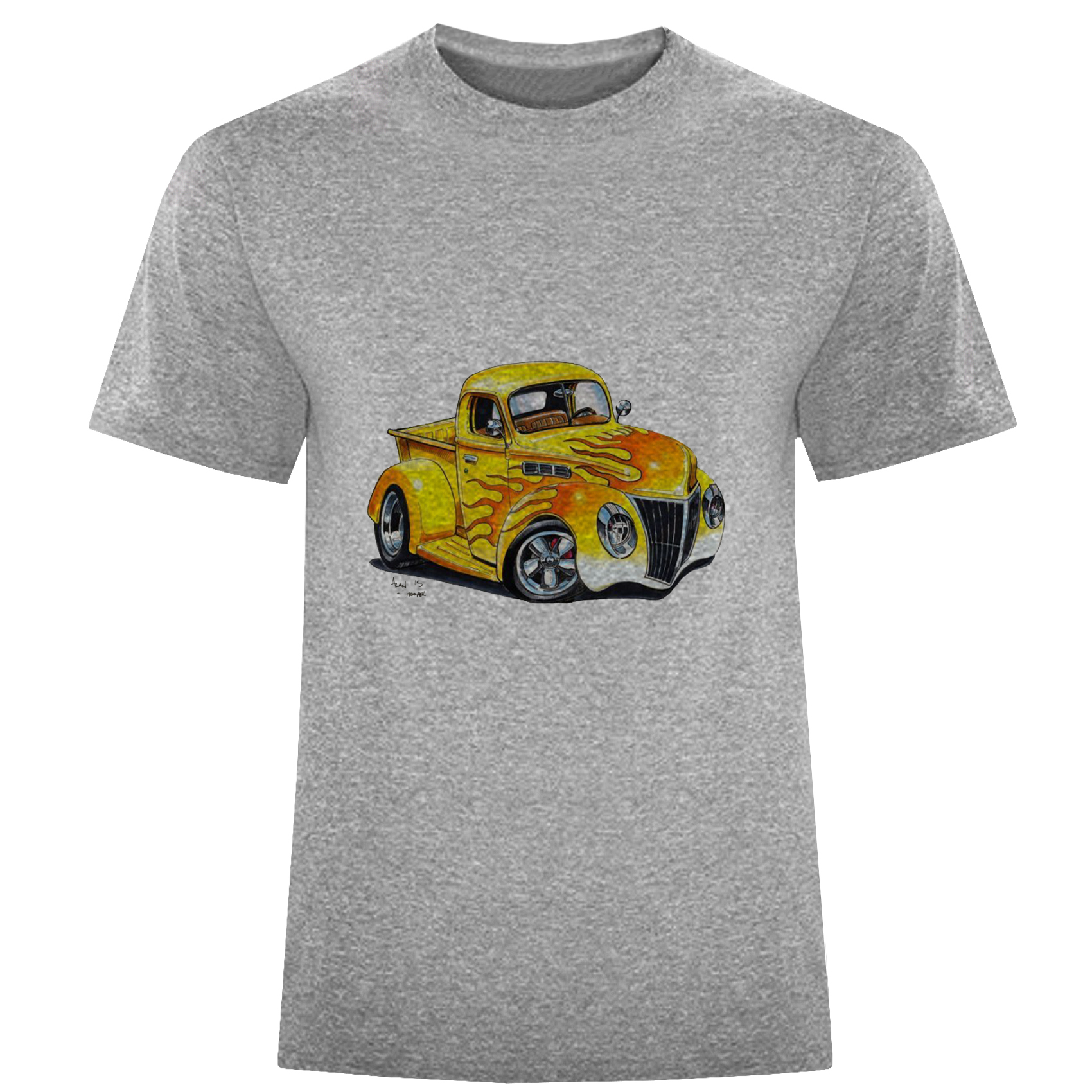 تی شرت آستین کوتاه مردانه مدل ماشین D865