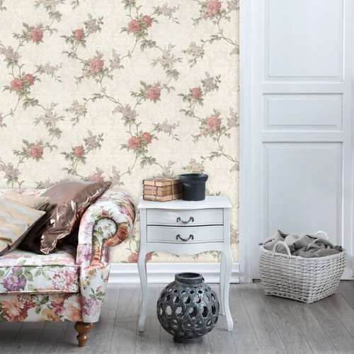 کاغذ دیواری مدل گل دار کد 7080