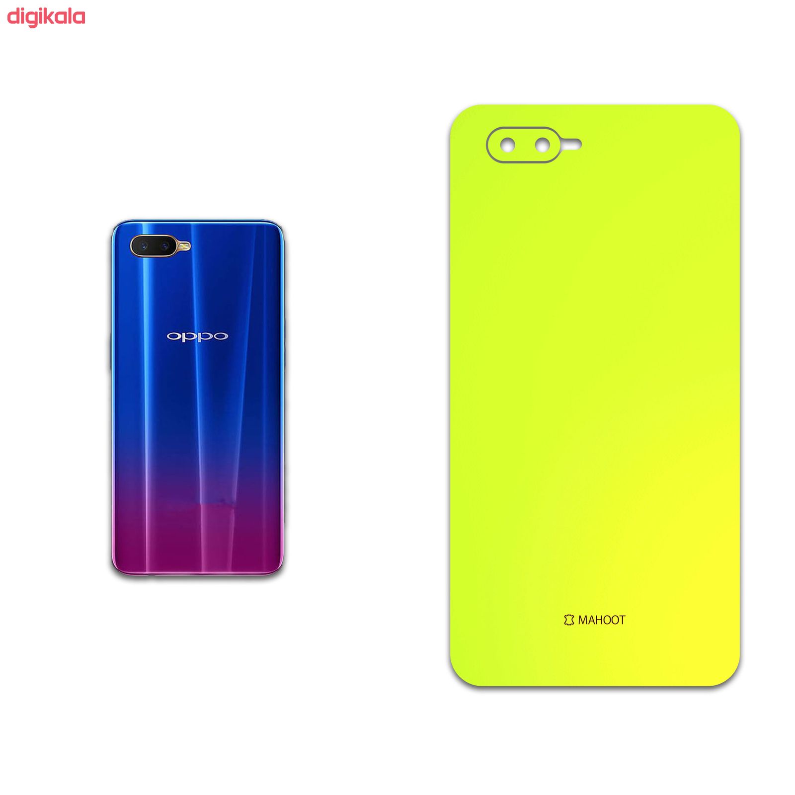 برچسب پوششی ماهوت مدل Phosphorus-Yellow مناسب برای گوشی موبایل اپو K1 main 1 1
