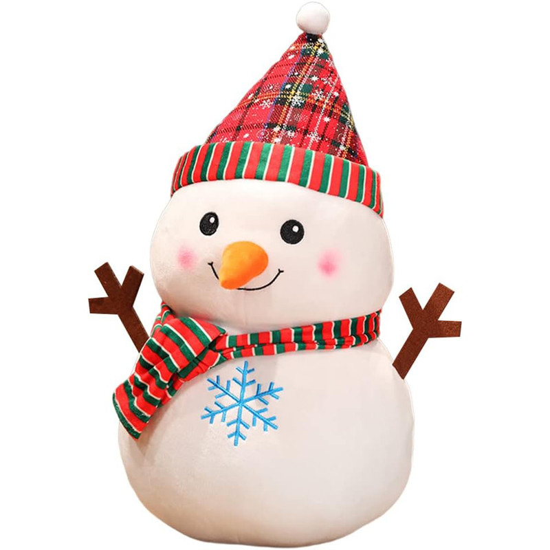 عروسک ناب سل مدل آدم برفی طرح Christmas ارتفاع 25 سانتی متر