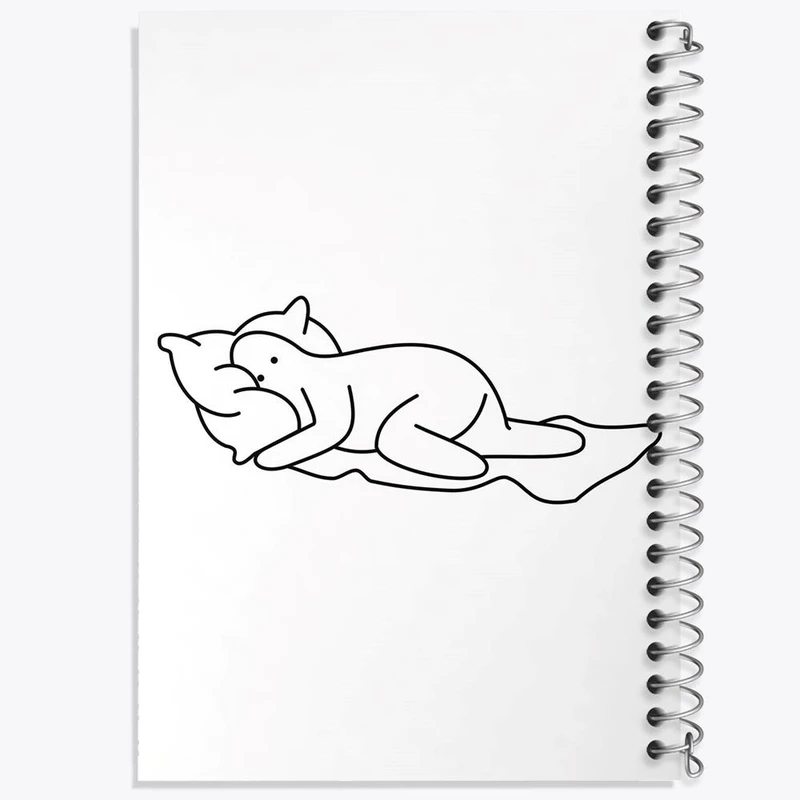 دفتر نت موسیقی 50 برگ خندالو مدل تنبل خسته کد 29408