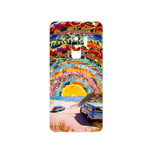 MAHOOT Collage of Orange Sky Cover Sticker for Samsung Galaxy S9 Plus