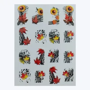 استیکر طراحی ناخن مدل پاییز کد A204
