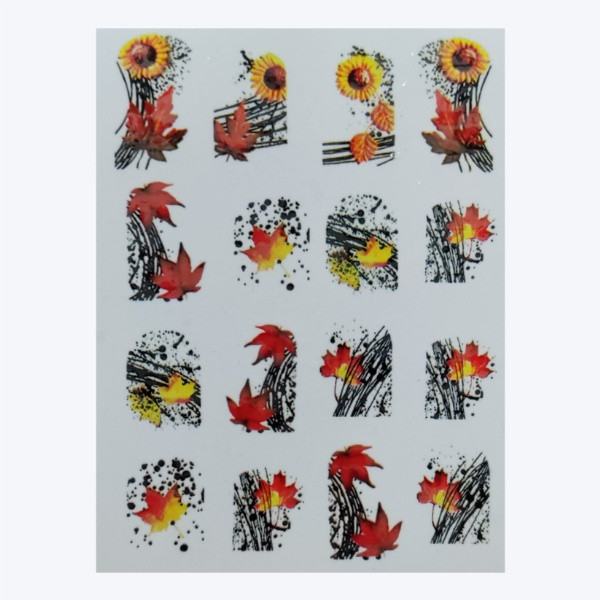 استیکر طراحی ناخن مدل پاییز کد A204