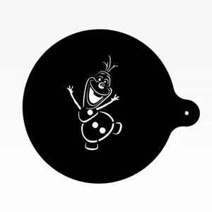 شابلون تزیین قهوه مدل Olaf
