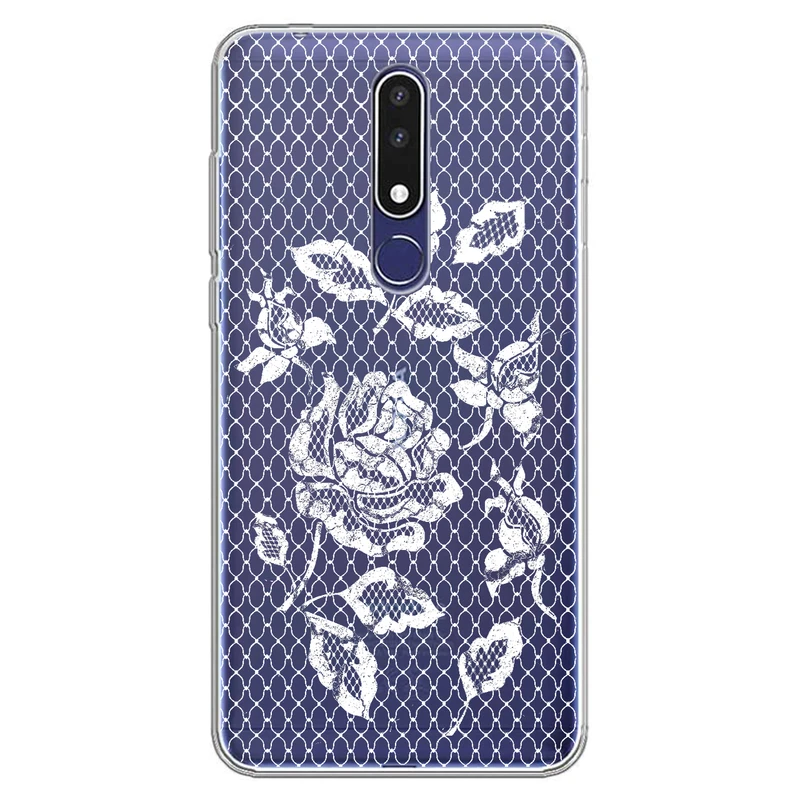 کاور مگافون طرح گل مدل C43-W مناسب برای گوشی موبایل نوکیا 3.1 Plus