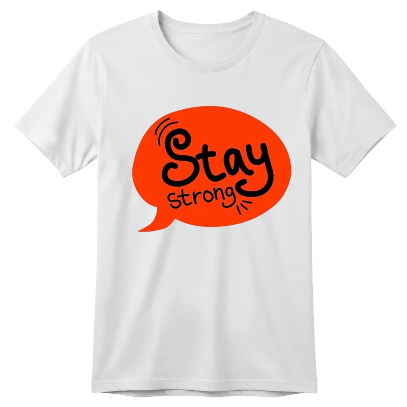 تی‌شرت آستین کوتاه بچگانه مدل نوشته قوی بمون کد p1 